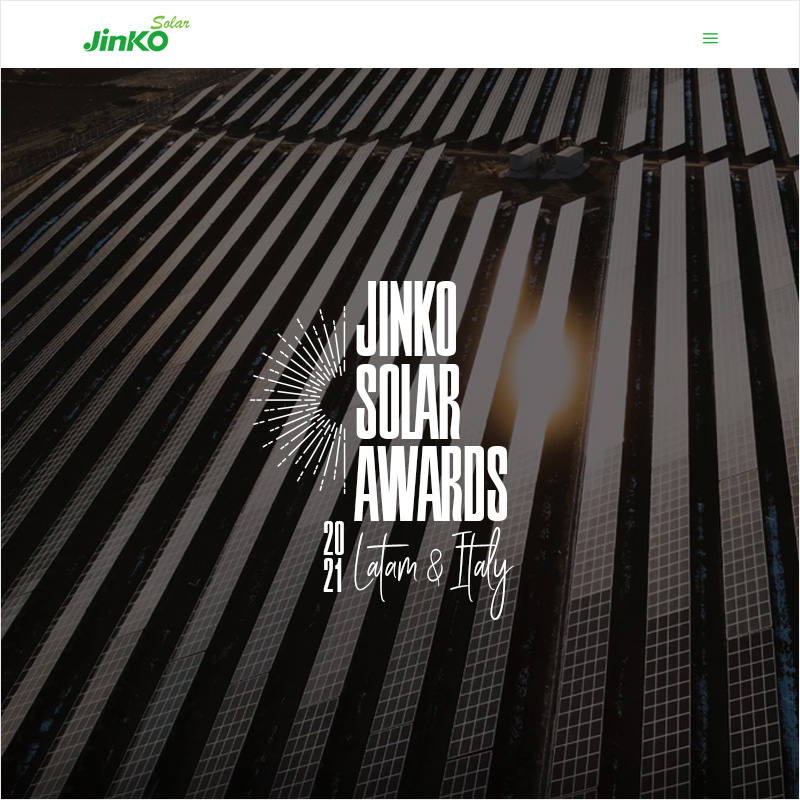 realizzazione sito web concorso online jinkosolar award - area web imola